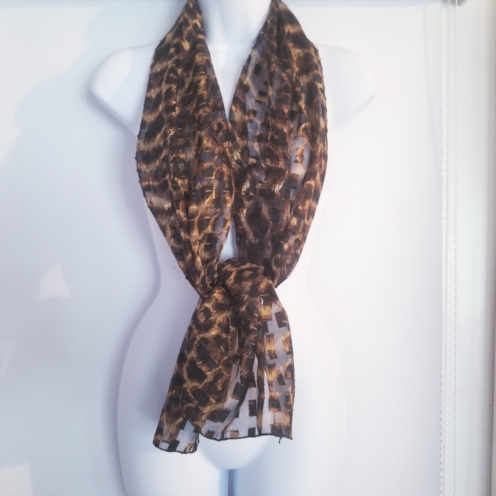Leopard Print Scarf